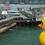 Giant yellow rubber duck