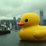 Giant yellow rubber duck