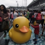 Giant yellow rubber duck