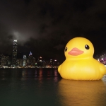 Giant yellow rubber duck