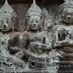 Reliefs sculpture on the Leper King Terrace