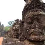 The faces of Angkor Thom South Gate