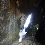 Sea cave at Cape D'Aguilar