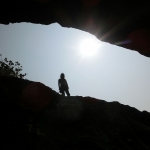 Sea cave at Cape D'Aguilar