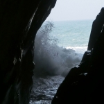 Sea cave at Cape D'Aguilar