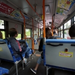 taking a bus to Mazda museum