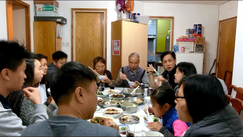 團年飯 | 快鏡 | 19:50;飯後閒聊 | 20:35