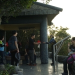 Take a break at rain shelter